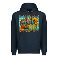 Navy pumpkin mama mouse pad Premium Hoodie - BundleAndBundleShop