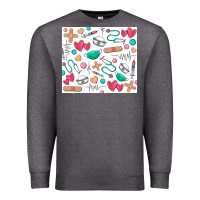 Charcoal Heather nurse Premium Sweatshirt - Zillion Design Studio