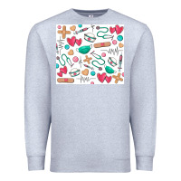 Heather Grey nurse Premium Sweatshirt - Zillion Design Studio