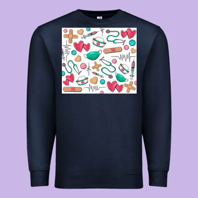 Nurse Premium Sweatshirt Designed By Zillion Design Studio