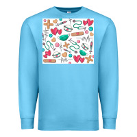 Ocean Blue nurse Premium Sweatshirt - Zillion Design Studio