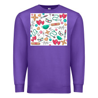 Purple nurse Premium Sweatshirt - Zillion Design Studio