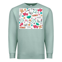 Seafoam nurse Premium Sweatshirt - Zillion Design Studio
