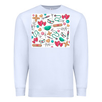 White nurse Premium Sweatshirt - Zillion Design Studio