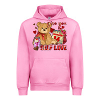 Fuchsia Pink give you self love Urban Hoodie - AdoDesignShop