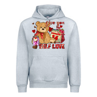 Heather Grey give you self love Urban Hoodie - AdoDesignShop