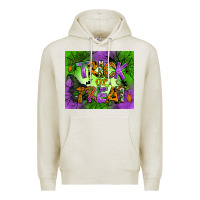 Oatmeal Heather trick or treat mouse pad Premium Hoodie - BundleAndBundleShop