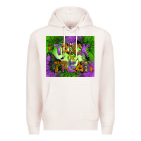Pale Pink trick or treat mouse pad Premium Hoodie - BundleAndBundleShop