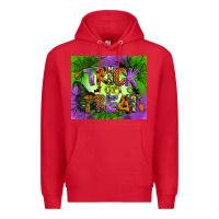 Red trick or treat mouse pad Premium Hoodie - BundleAndBundleShop