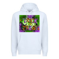 White trick or treat mouse pad Premium Hoodie - BundleAndBundleShop