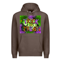 Coffee trick or treat mouse pad Premium Hoodie - BundleAndBundleShop