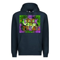 Navy trick or treat mouse pad Premium Hoodie - BundleAndBundleShop