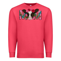 Cardinal mom with cow mothers day Premium Sweatshirt - texasbilliewilder