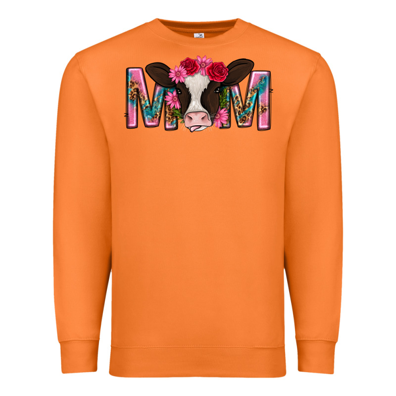 Mom With Cow Mothers Day Premium Sweatshirt by texasbilliewilder | Teevron