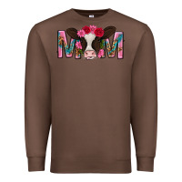 Chestnut mom with cow mothers day Premium Sweatshirt - texasbilliewilder