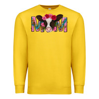 Lemon mom with cow mothers day Premium Sweatshirt - texasbilliewilder