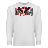 Oatmeal Heather mom with cow mothers day Premium Sweatshirt - texasbilliewilder