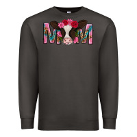 Smoke mom with cow mothers day Premium Sweatshirt - texasbilliewilder