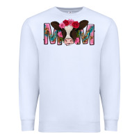 White mom with cow mothers day Premium Sweatshirt - texasbilliewilder