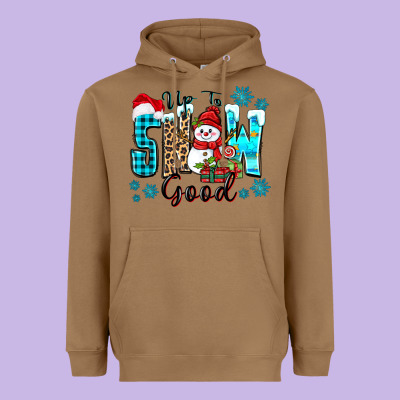 Up To Snow Good Heavyweight Hoodie Designed By Zillion Design Studio