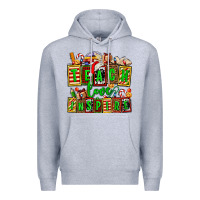 Heather Grey teach love inspire with Christmas and teacher elements Premium Hoodie - AdoDesignShop