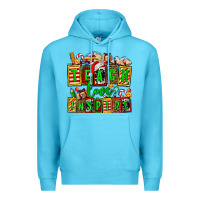 Ocean Blue teach love inspire with Christmas and teacher elements Premium Hoodie - AdoDesignShop