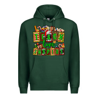 Sports Green teach love inspire with Christmas and teacher elements Premium Hoodie - AdoDesignShop