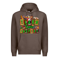 Coffee teach love inspire with Christmas and teacher elements Premium Hoodie - AdoDesignShop