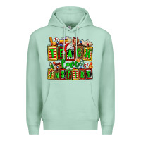 Seafoam teach love inspire with Christmas and teacher elements Premium Hoodie - AdoDesignShop