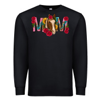 Black mom with horse mothers day Premium Sweatshirt - texasbilliewilder