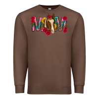 Chestnut mom with horse mothers day Premium Sweatshirt - texasbilliewilder