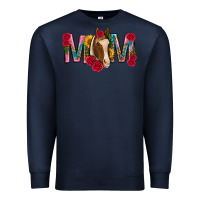 Navy mom with horse mothers day Premium Sweatshirt - texasbilliewilder