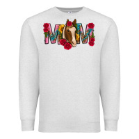 Oatmeal Heather mom with horse mothers day Premium Sweatshirt - texasbilliewilder