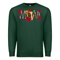 Sports Green mom with horse mothers day Premium Sweatshirt - texasbilliewilder