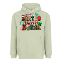 Matcha santa's favorite nurse Heavyweight Hoodie - Zillion Design Studio