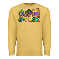 Antique Gold camping crew Premium Sweatshirt - Zillion Design Studio