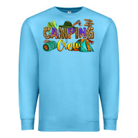 Ocean Blue camping crew Premium Sweatshirt - Zillion Design Studio