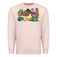 Pale Pink camping crew Premium Sweatshirt - Zillion Design Studio