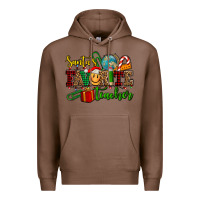 Chestnut santa's favorite teacher Premium Hoodie - AdoDesignShop
