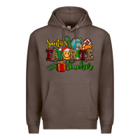 Coffee santa's favorite teacher Premium Hoodie - AdoDesignShop