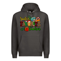 Smoke santa's favorite teacher Premium Hoodie - AdoDesignShop