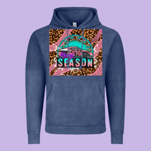 Pink Racing Car Vintage Hoodie Designed By Adodesignshop