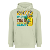 Matcha raised on sweet tea and jesus Heavyweight Hoodie - texasbilliewilder