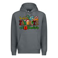 Rock santa's favorite teacher Premium Hoodie - AdoDesignShop