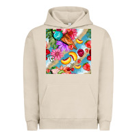 Pigment French Oak flowers ice cream fruit Urban Hoodie - BundleAndBundleShop