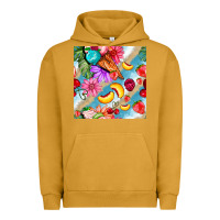 Pigment Peanut Butter flowers ice cream fruit Urban Hoodie - BundleAndBundleShop