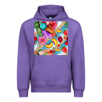 Tulip flowers ice cream fruit Urban Hoodie - BundleAndBundleShop