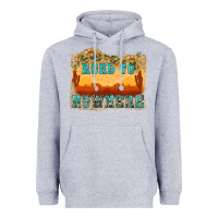 Heather Grey road to nowhere tbw Heavyweight Hoodie - texasbilliewilder