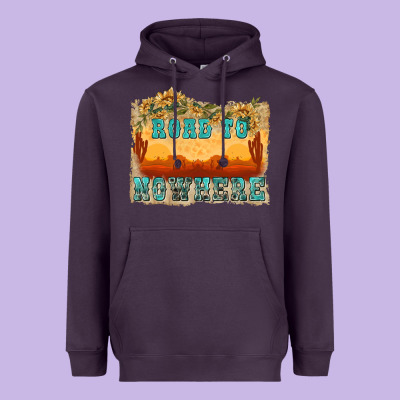 Road To Nowhere Tbw Heavyweight Hoodie Designed By Texasbilliewilder