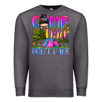 Charcoal Heather camp hair don't care Premium Sweatshirt - Zillion Design Studio
